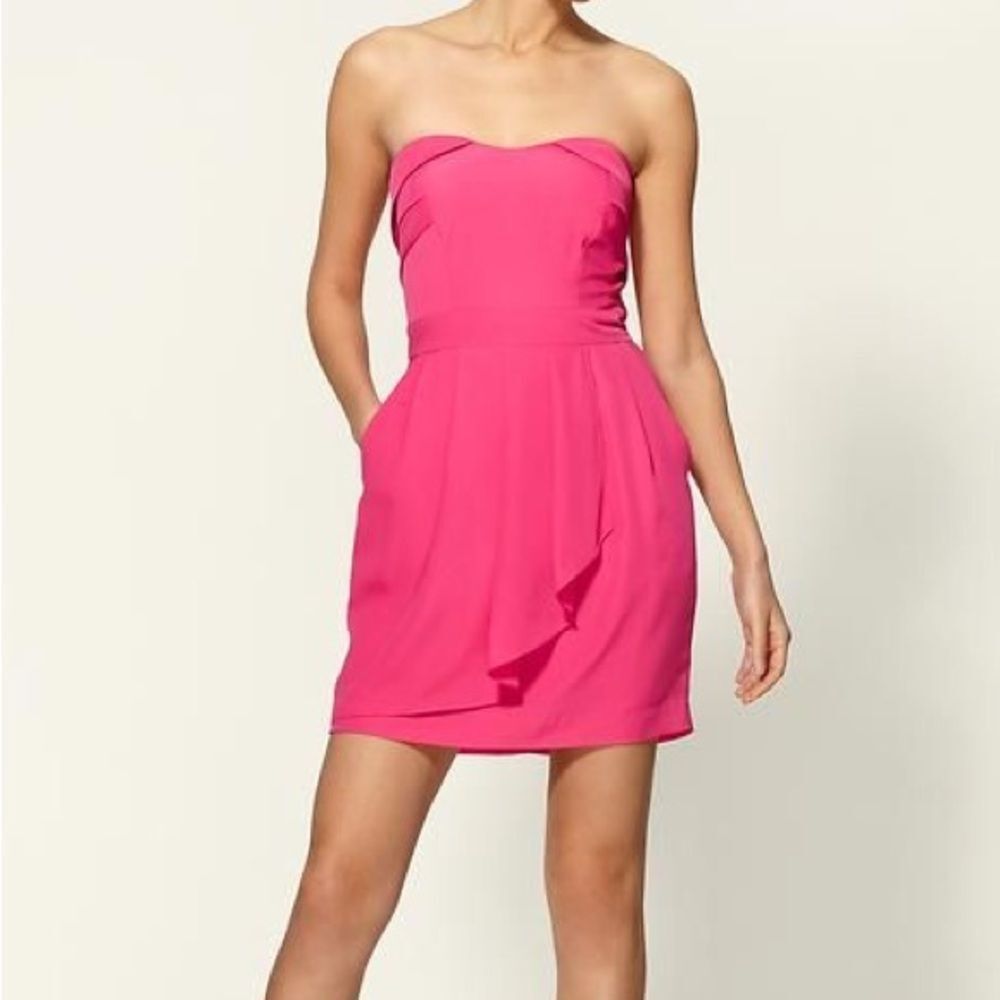 BCBGeneration Pink Strapless Sweetheart Dress
